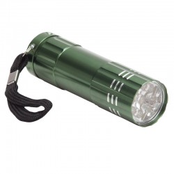 9-diodowa latarka Jewel LED, zielony 