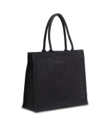 Torba na zakupy z juty Nice Shopper, czarny