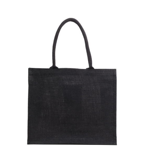 Torba na zakupy z juty Nice Shopper, czarny