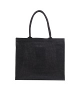 Torba na zakupy z juty Nice Shopper, czarny