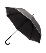 Parasol z taśmą odblaskową Refu, czarny