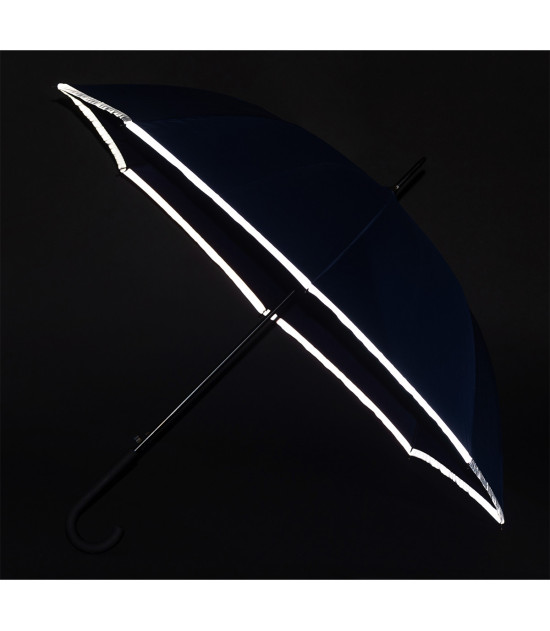 Parasol z taśmą odblaskową Refu, niebieski