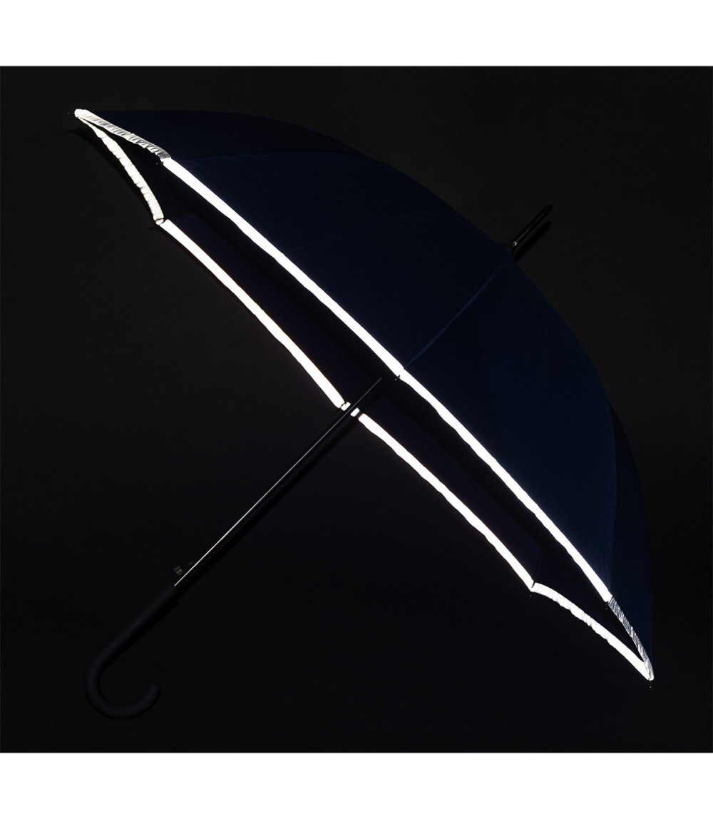 Parasol z taśmą odblaskową Refu, niebieski