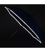 Parasol z taśmą odblaskową Refu, niebieski