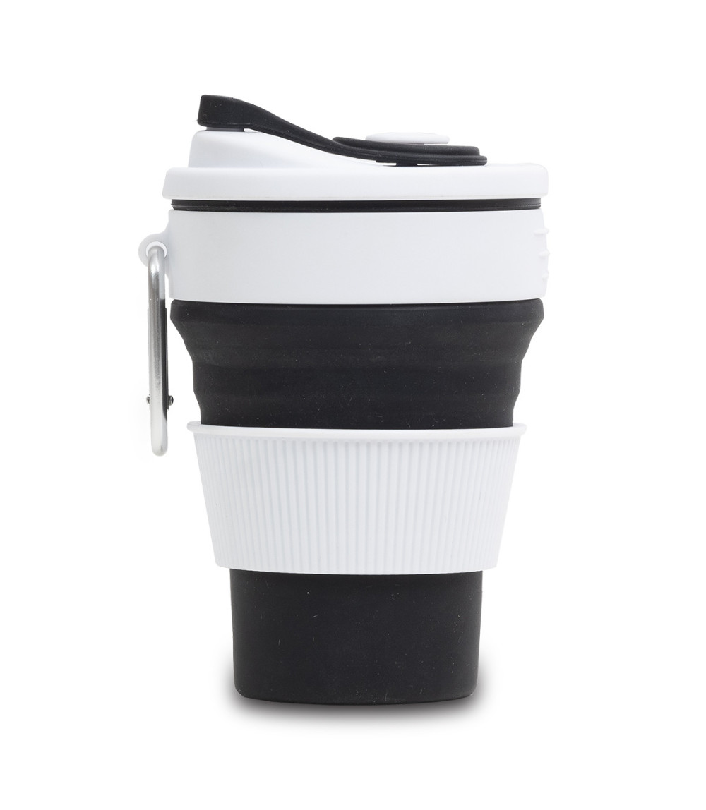 Kubek silikonowy Flexi 350 ml, czarny