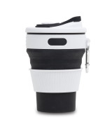 Kubek silikonowy Flexi 350 ml, czarny