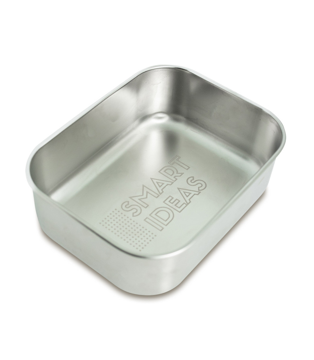 Pojemnik stalowy na lunch 800 ml, srebrny