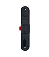 Lampka rowerowa Utrecht, ładowana przez USB, czarny