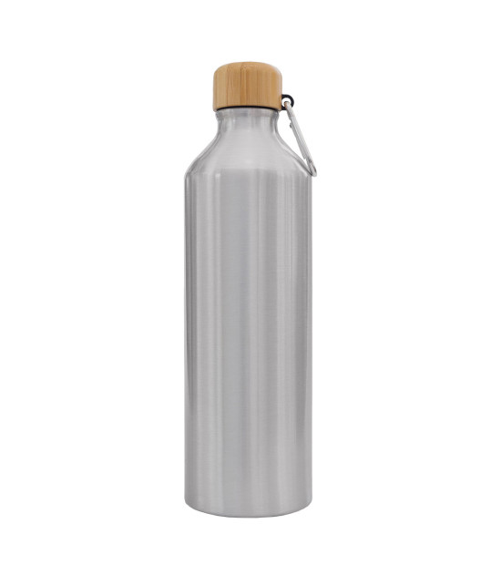 Butelka aluminiowa Luqa 800 ml, srebrny