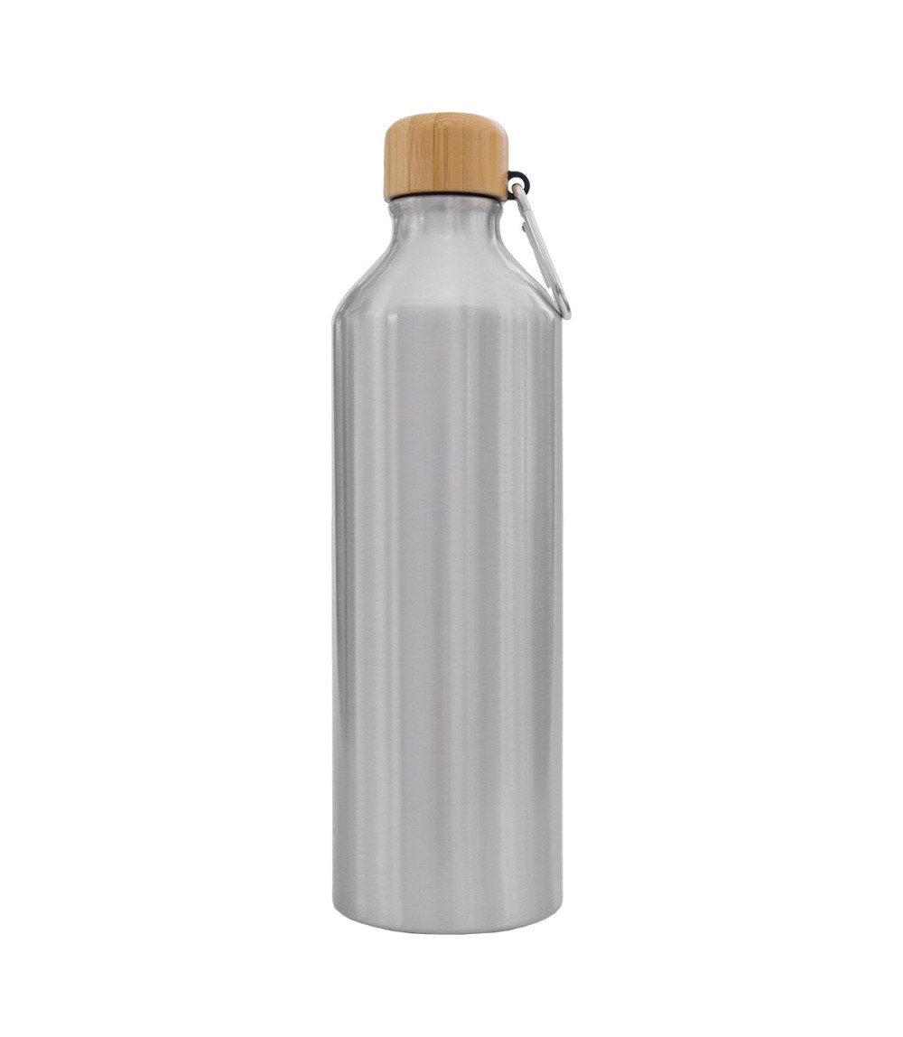 Butelka aluminiowa Luqa 800 ml, srebrny
