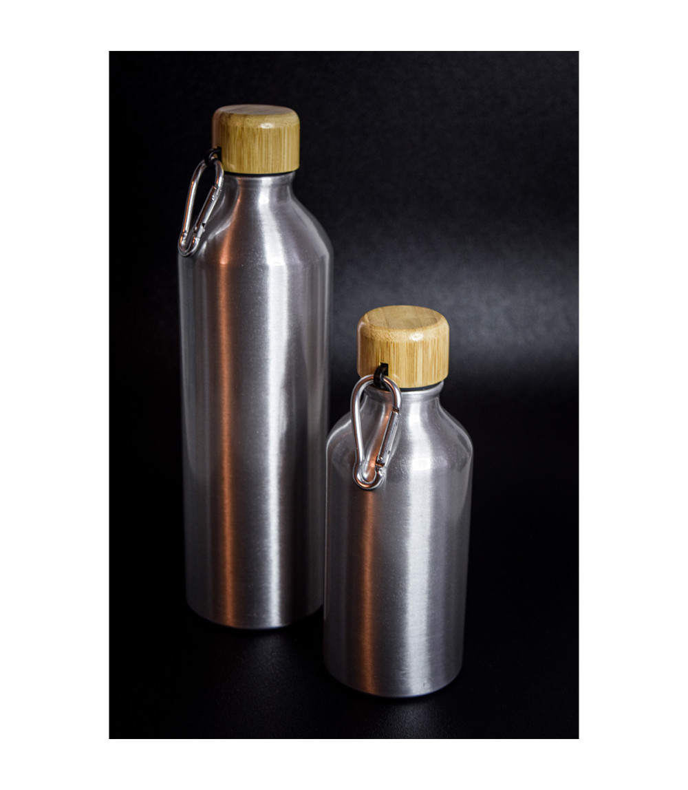 Butelka aluminiowa Luqa 800 ml, srebrny