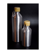 Butelka aluminiowa Luqa 800 ml, srebrny