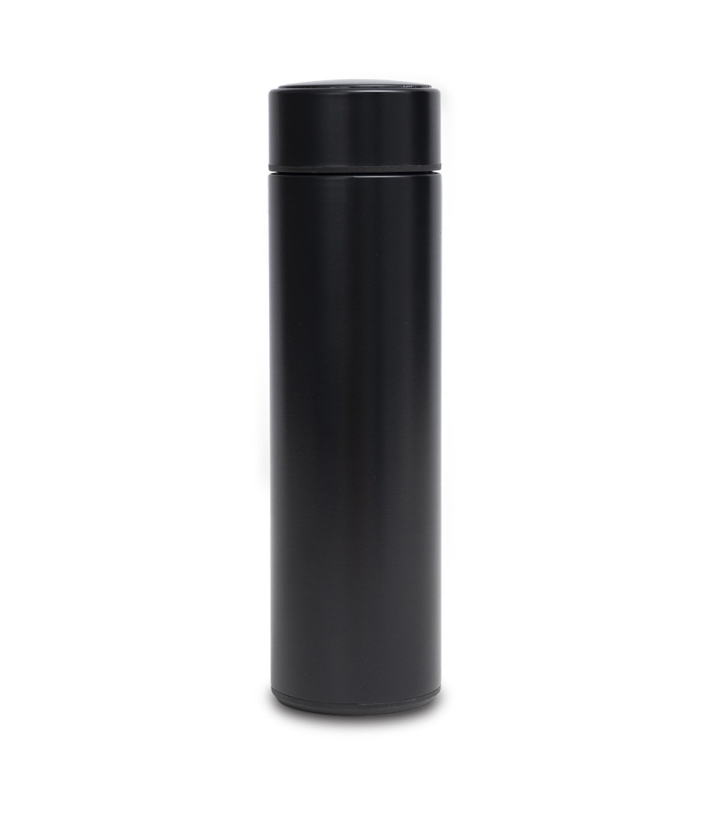 Kubek termiczny z termometrem Falco 420 ml, czarny