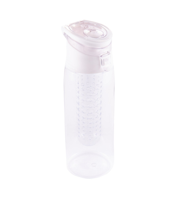 Bidon Mint 700 ml, biały/transparentny