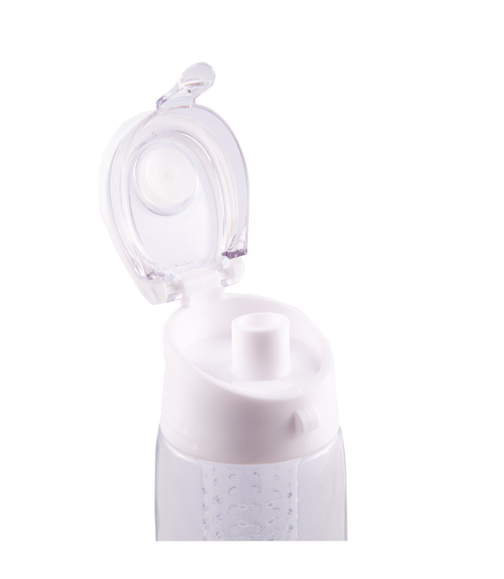 Bidon Mint 700 ml, biały/transparentny