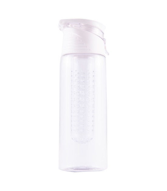 Bidon Mint 700 ml, biały/transparentny