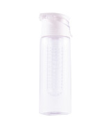 Bidon Mint 700 ml, biały/transparentny
