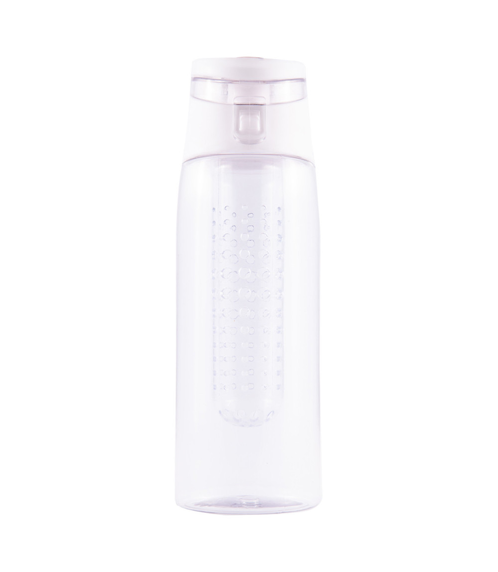 Bidon Mint 700 ml, biały/transparentny