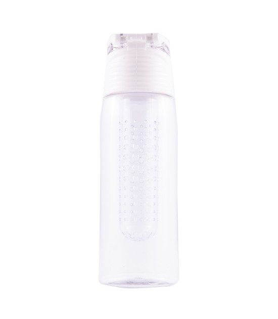 Bidon Mint 700 ml, biały/transparentny