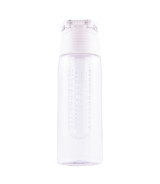 Bidon Mint 700 ml, biały/transparentny