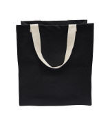 Torba z bawełny 340 g/m2 Lisburn, czarny