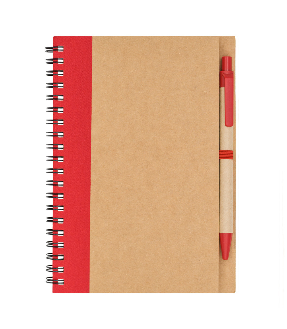 Notes z długopisem Dalvik, czerwony