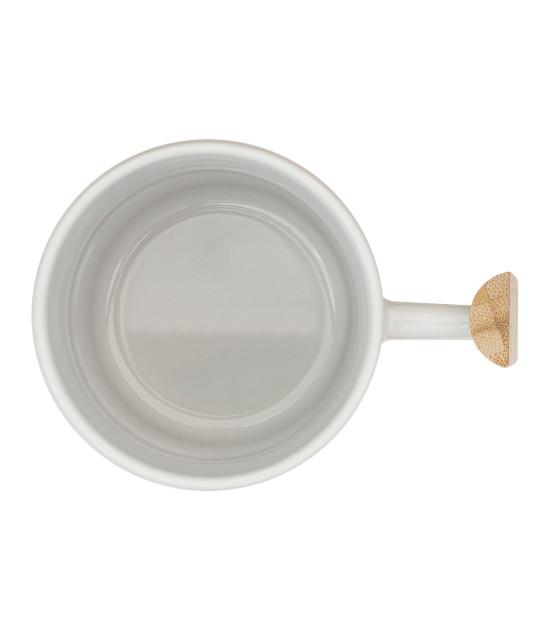 Kubek ceramiczny Sento, biały