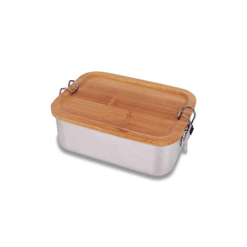 Stalowy lunch box Somerton 800 ml, srebrny