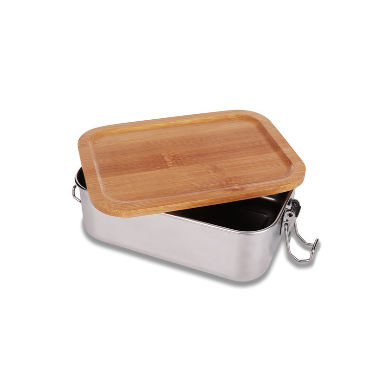 Stalowy lunch box Somerton 800 ml, srebrny