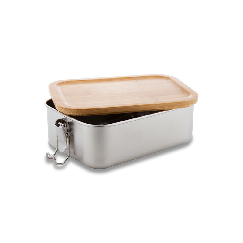 Stalowy lunch box Somerton 800 ml, srebrny