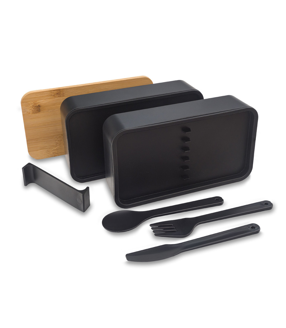 Victor lunch box podwójny 1000 ml, czarny