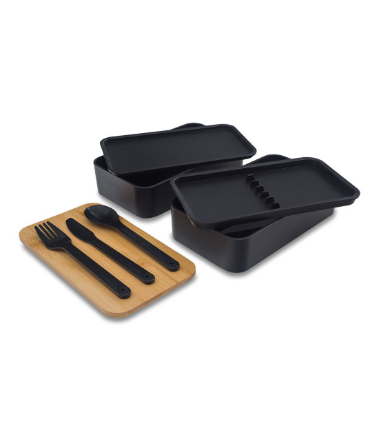 Victor lunch box podwójny 1000 ml, czarny