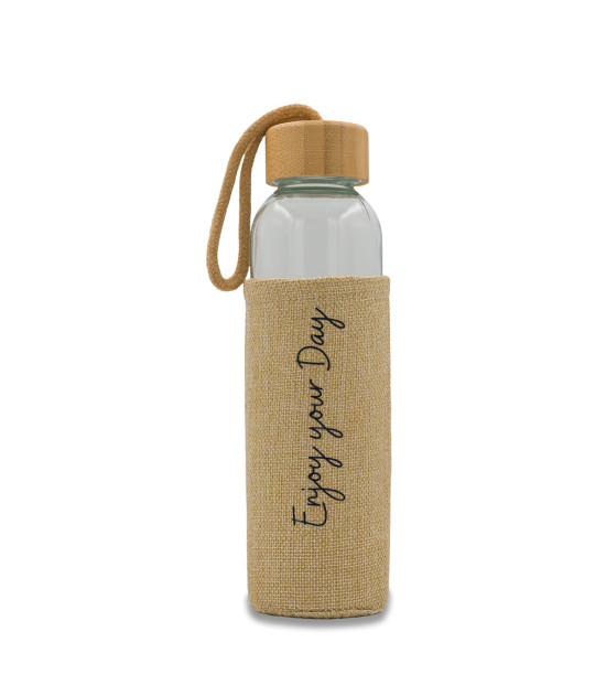 Szklana butelka Aquarius 500 ml, beżowy
