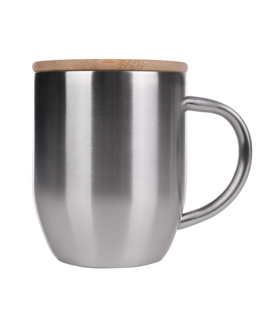 Kubek stalowy Maloy 350 ml , srebrny