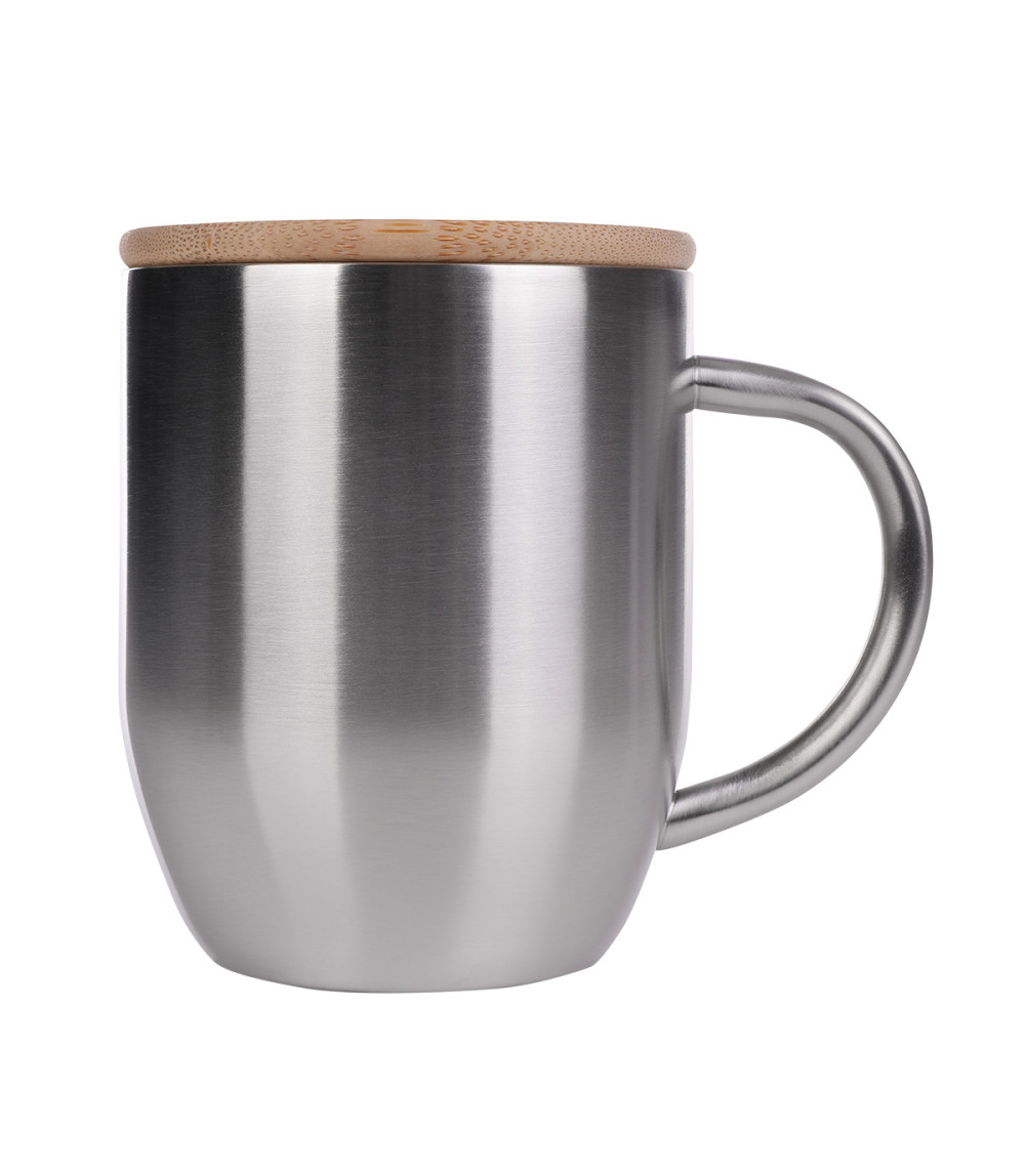 Kubek stalowy Maloy 350 ml , srebrny