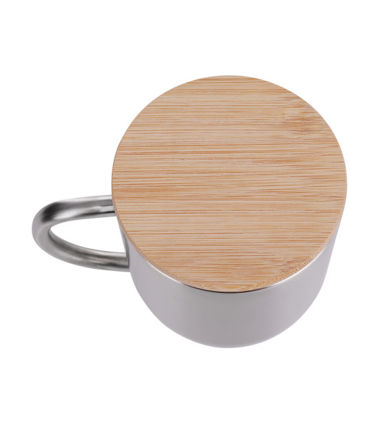 Kubek stalowy Maloy 350 ml , srebrny