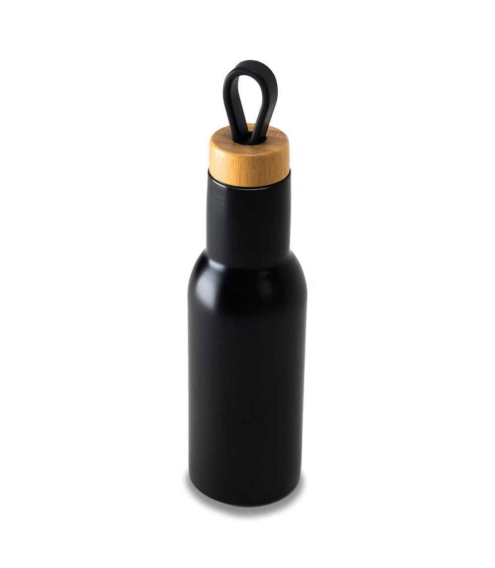 Butelka termiczna Lome 400 ml, czarny