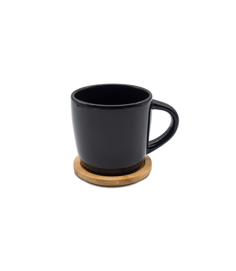 Kubek ceramiczny Arona 320 ml, czarny