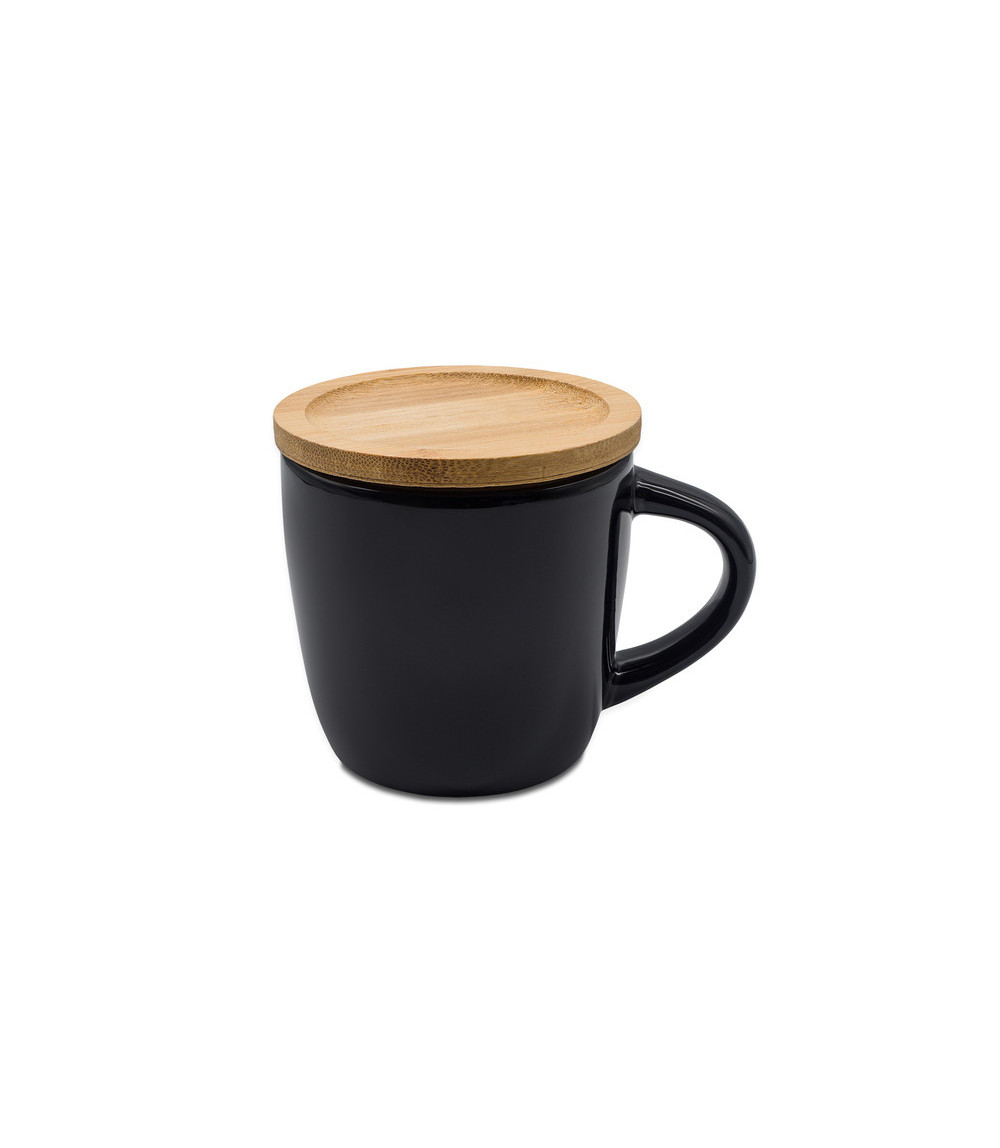 Kubek ceramiczny Arona 320 ml, czarny