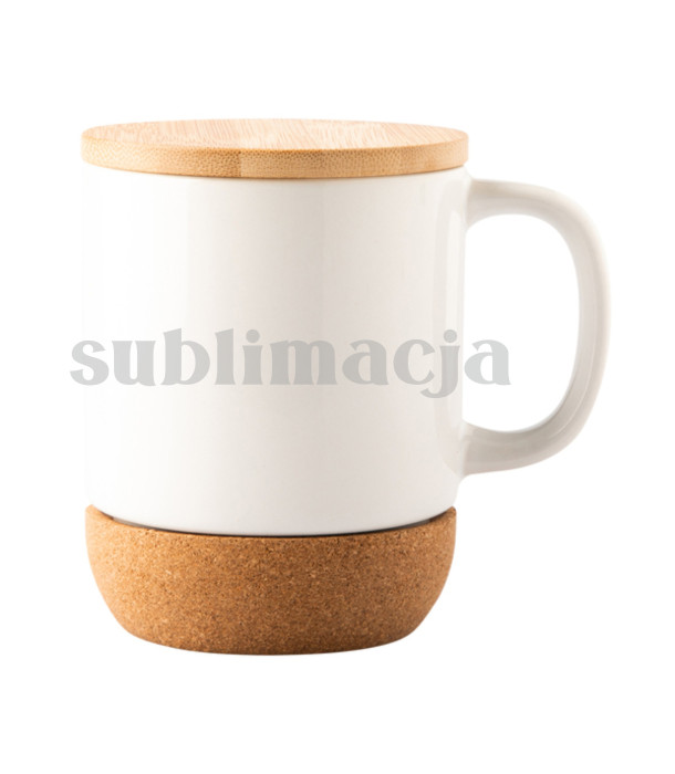 Kubek ceramiczny z powłoką sublimacyjną Giulio, biały