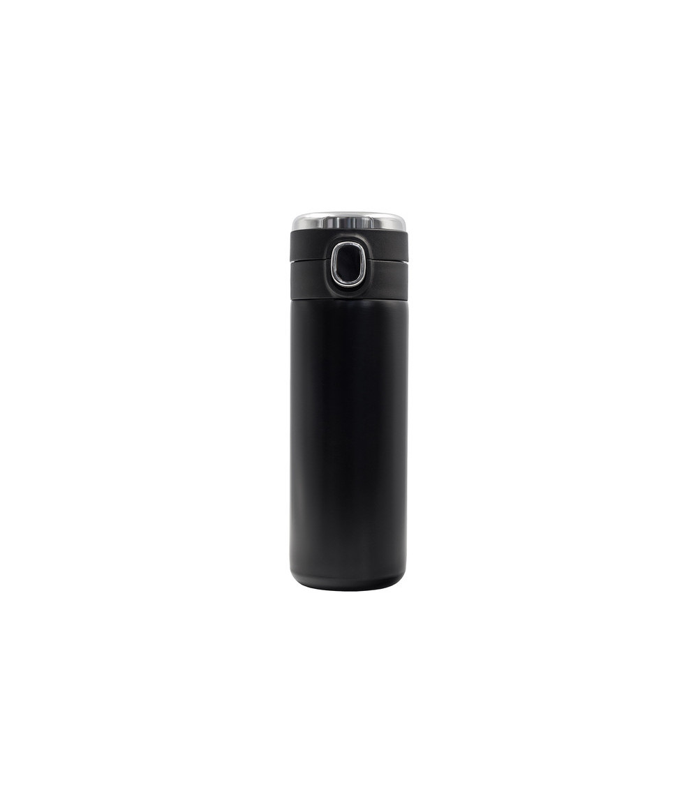 Kubek termiczny z termometrem Bounce 420 ml, czarny