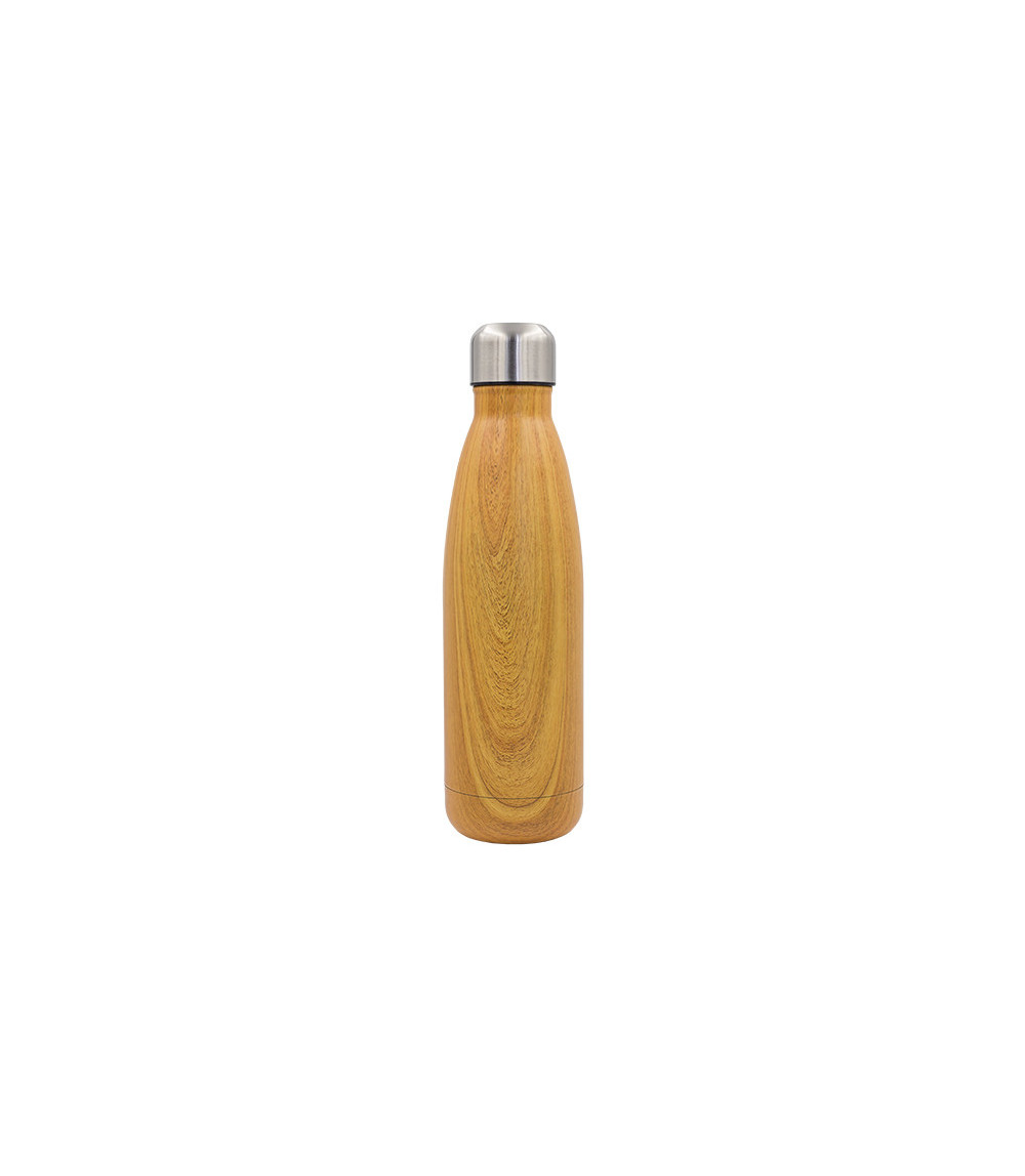 Butelka termiczna Woody 500 ml, brązowy