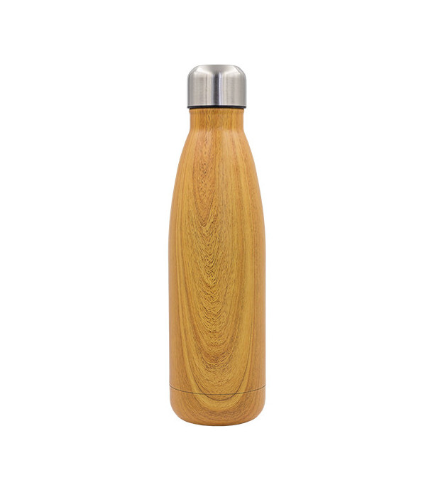 Butelka termiczna Woody 500 ml, brązowy
