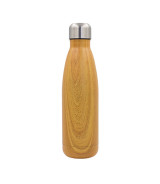 Butelka termiczna Woody 500 ml, brązowy