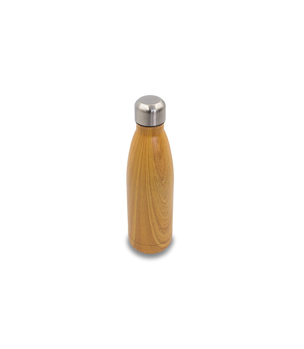 Butelka termiczna Woody 500 ml, brązowy