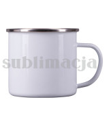 Kubek emaliowany z powłoką sublimacyjną Odis 500 ml, biały