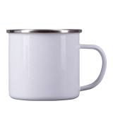 Kubek emaliowany z powłoką sublimacyjną Odis 500 ml, biały
