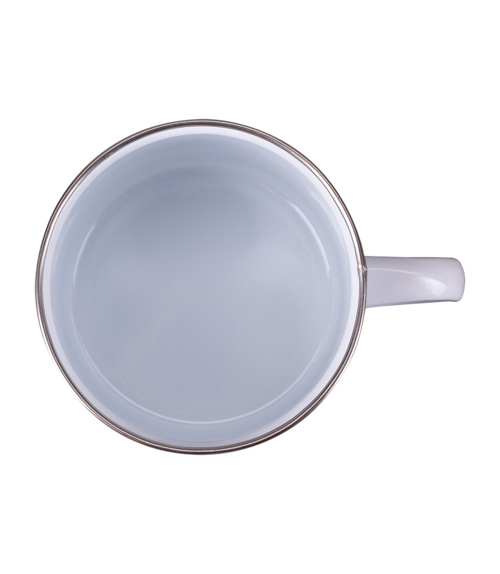 Kubek emaliowany z powłoką sublimacyjną Odis 500 ml, biały