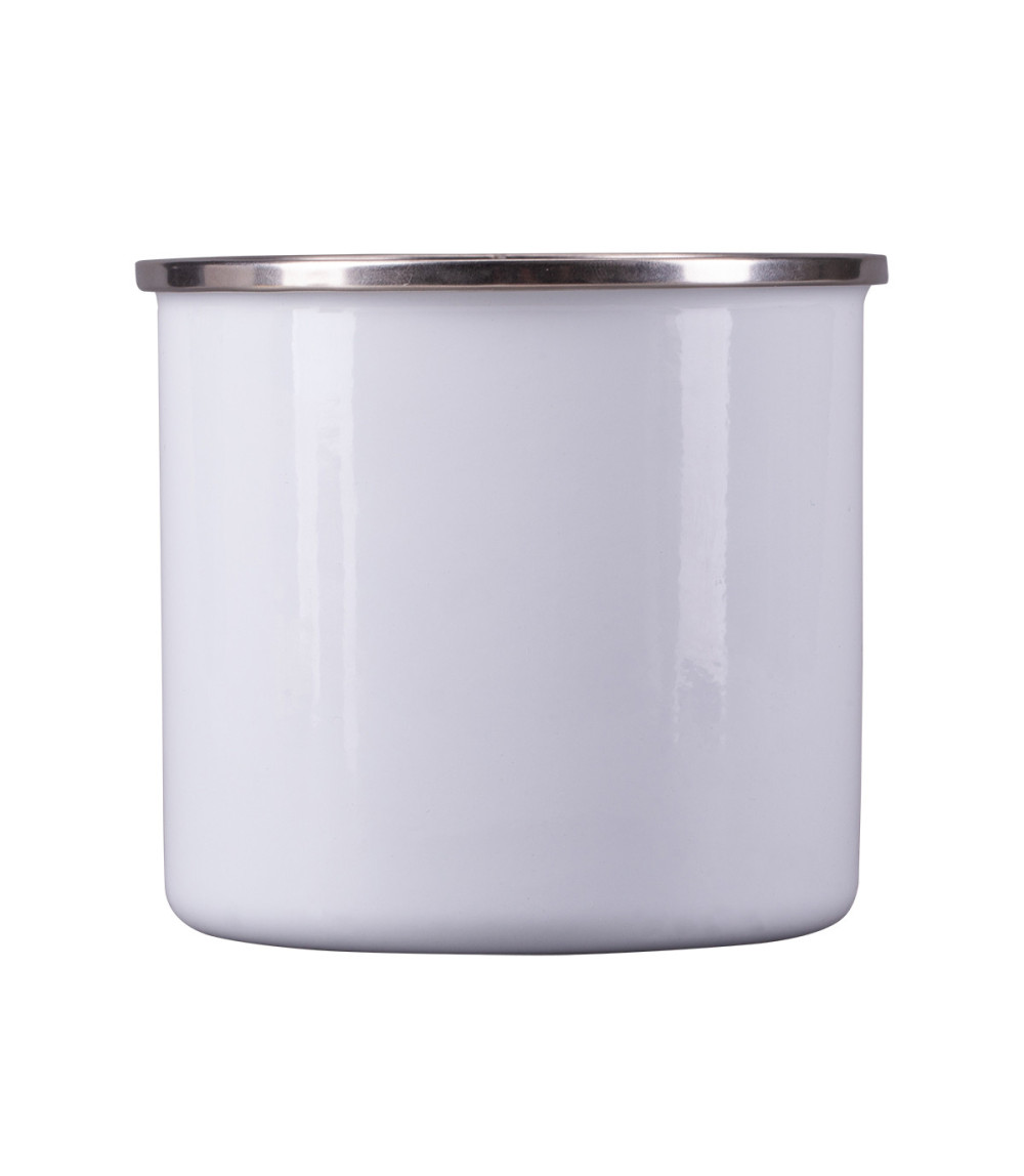 Kubek emaliowany z powłoką sublimacyjną Odis 500 ml, biały