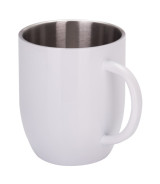 Kubek stalowy Day Alis z powłoką sublimacyjną 350 ml, biały